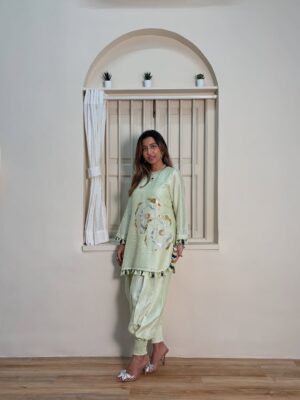 Gulistan Lime Green Kurta Set